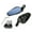 Black, variant on Motorcycle Scooter Rear View Side Reversing Reflector Handle End Grip 2pcs