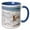 Blue/White, variant on 3drose, a Yellow Labrador Retriever Dog - Na02 Zmu0155 - Zandria Muench Beraldo, 15oz Two-tone Yellow Mug