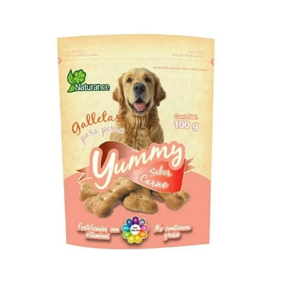 YUMMY GALLETA P PERRO SABOR CARNE 100GR YUMMY FL3844