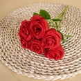 thumbnail image 6 of 6-Pack Artificial Silk Rose Bouquet for Wedding Centerpiece Floral Arrangement, 6 of 6