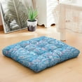thumbnail image 3 of Square Meditation Cushion Dutch Velvet Floor Pillow Boho Style Cushion for Sitting 22 x 22, 3 of 7