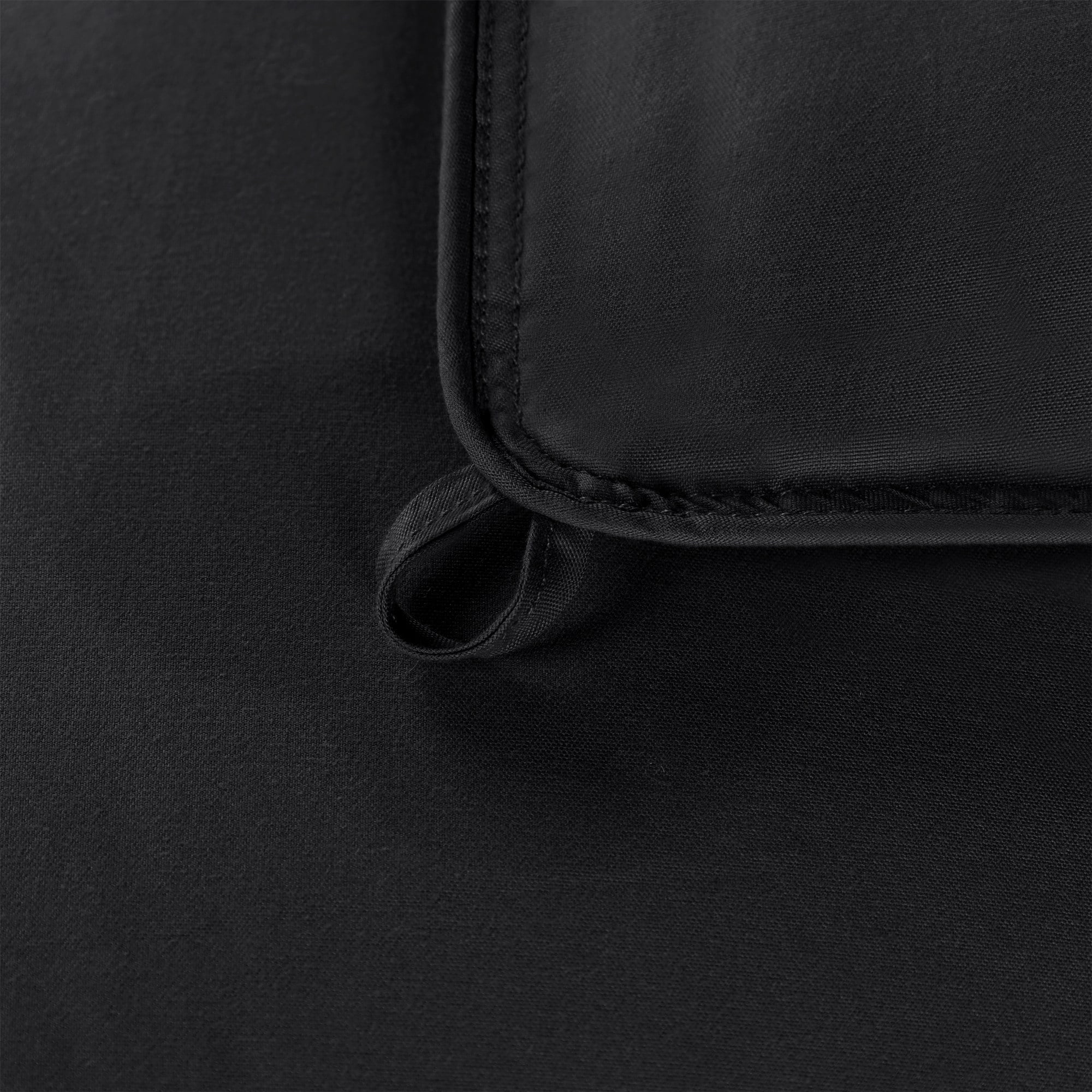 Superior Classic Reversible Comforter, Twin, Black