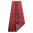 thumbnail image 2 of Rugsotic Carpets Hand Knotted Afghan, Oriental Silk And Wool Runner Area Rug, Multicolor, 2'6''x10', 2 of 5