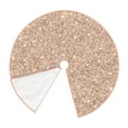 thumbnail image 3 of Bingfone Christmas Tree Skirt Mat Christmas Decoration Interior 30"-Beige Sparkling Glitter, 3 of 8