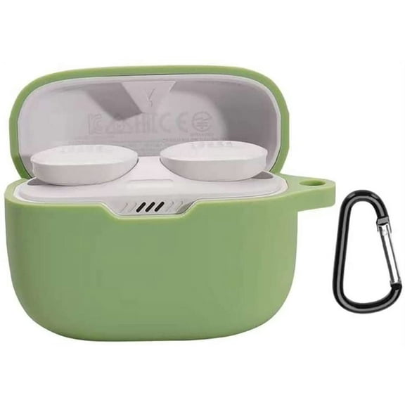 Replacement Case Compatible with JBL Tune 230NC TWS , Shockproof Silicone Case Earphone Pouch Cover With Carabiner