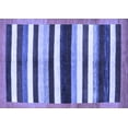 thumbnail image 1 of Ahgly Company Indoor Rectangle Abstract Blue Modern Area Rugs, 4' x 6', 1 of 4