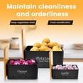 thumbnail image 6 of Grusce 3Pcs Onion Garlic Potato Storage Box Set Carbon Steel Potato Onion Storage Bin with Vent Hole Vegetable Keeper Containers Potato Onion Garlic Jars Storage Canisters for Vegeatables, 6 of 8