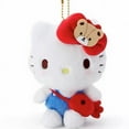 thumbnail image 3 of Sanrio Hello Kitty Peluche Sashimi, Animal en Peluche Premium pour 1 An et Plus, Rouge/blanc 20cm, 3 of 4