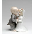 thumbnail image 3 of Ceramic Mini Wedding Couple Figurine 2.6x2x3.75 Gift Favor, 3 of 3