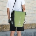 thumbnail image 3 of Bicycle Rear Side Bag Fully Waterproof PVC Bicycle Rear Rack Tail Seat Trunk Pannier 18L Reflective Cycling Bag, 3 of 10