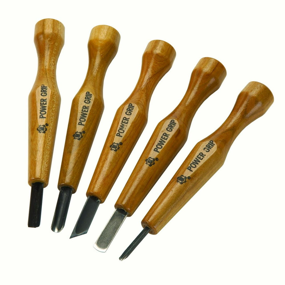 Power Grip Carving Tools, Five Piece Set