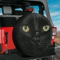 thumbnail image 2 of Lotusprinthandmade Cat In The Dark Spare Tire Cover With Backup Camera Hole 6 Sizes (31 in.), 2 of 6