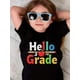 thumbnail image 2 of Girls & Boys School Theme Cotton Graphic Tees, Back To School Clothes Girls, Summer Shirts With "Hello 3rd Grade" Graphic, Gift For First Day of School, Round Neck Short Sleeve T-Shirt, 2 of 7