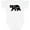 AA-White, variant on Inktastic West Virginia Black Bear Silhouette Boys or Girls Baby Bodysuit
