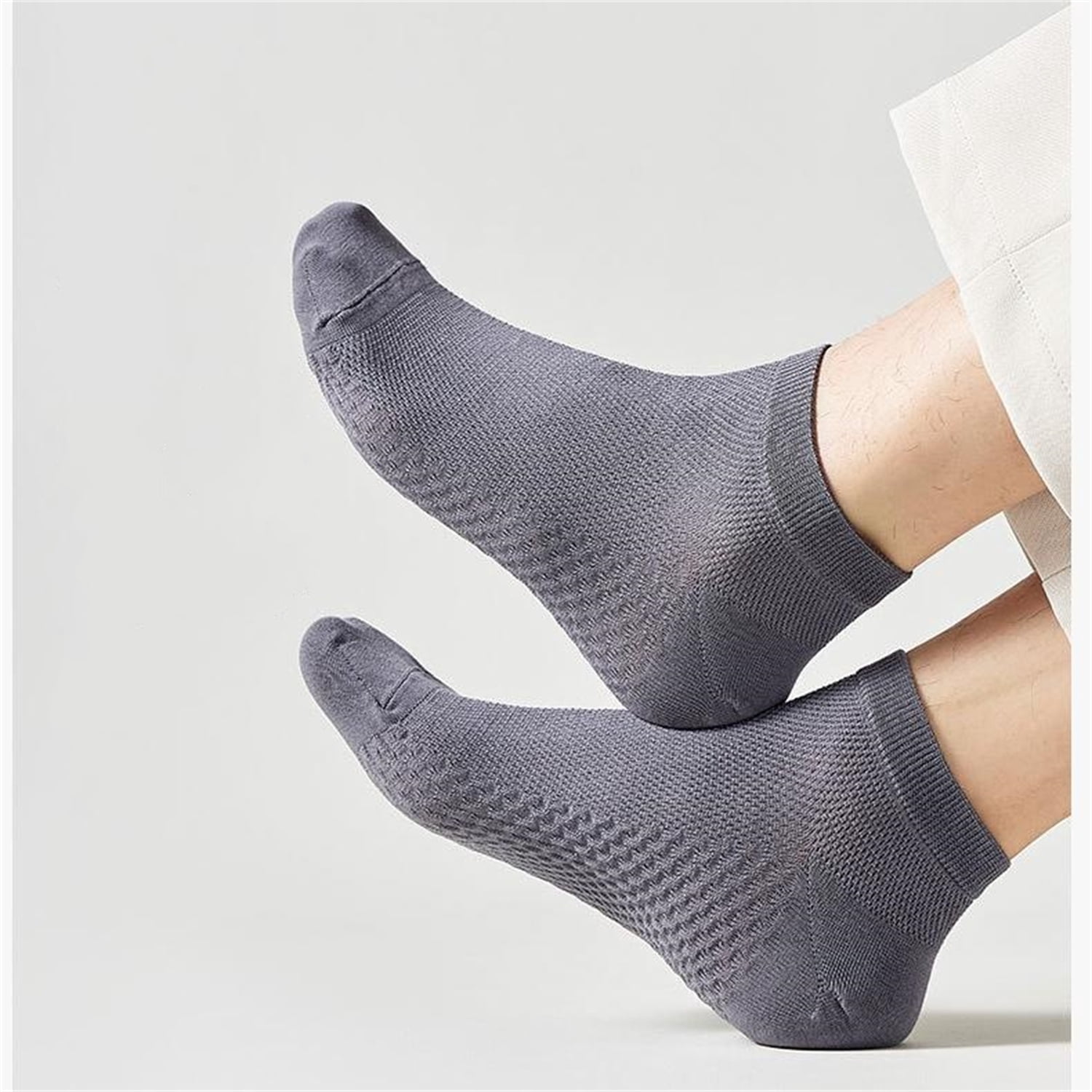 Sookeceks 6 Pairs Ankle Socks for Men Soft Breathable Mesh Cotton Socks Low Cut Soft Casual Socks Size 7-23