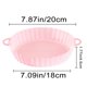 thumbnail image 2 of Freidoras de Aire de 20Cm, Bandeja para Hornear, Cesta para Pollo Frito, Alfombrilla, Freidora de Aire, Olla de Silicona, Repuesto Redondo, SartéN para Parrilla Rosa, 2 of 5