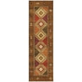 thumbnail image 2 of Addison Rugs Dream Shag Premium Machine Washable Transitional Aztec Brown Runner Rug, 2'3" x 7'6", 2 of 8