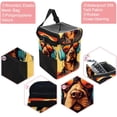 thumbnail image 2 of Dog Retro Foldable, with Lid, Leak-Proof, Hanging Storage Bag Car Trash Can - Car Garbage Can - Trash Can for Car, 2 of 6