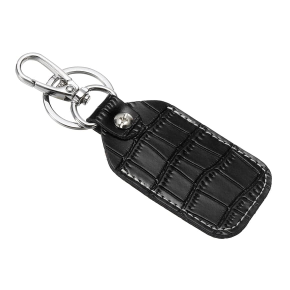 Uxcell Leather Key Fob Keys Cover RFID Key Fob Protector - Durable and Versatile Black 1