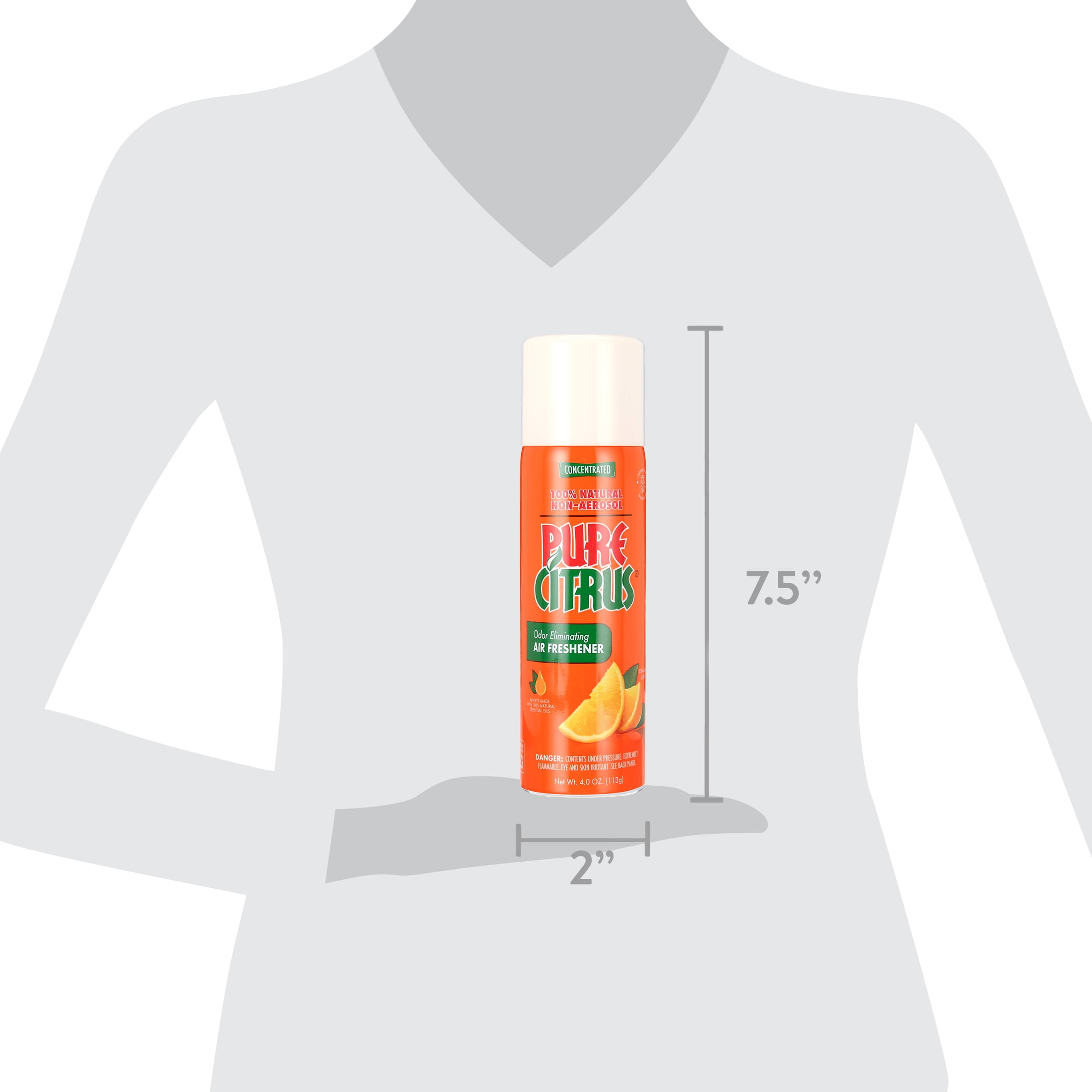 Pure Citrus Orange Air Freshener, 4oz.