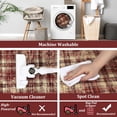 thumbnail image 4 of Memoryfield 5' x 7' Washable Plaid Area Rug, Modern Non-Slip, Stain-Resistant Floor Carpet for Bedroom, Living Room, Nursery, Dining Room & Dorm, Red, 4 of 6