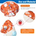 thumbnail image 2 of Gorros exfoliantes navideños con botones de Hat Jadive, 6 unidades, 2 of 6