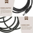 thumbnail image 3 of RENACLIPY USB C To DC Cable Fast Charging For Electronic Devices In Black 1Pcs, 3 of 6