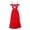 Red, variant on Mexican Embroidered Dress for Women Traditional Off Shoulder Split Ruffle Fiesta Dresses Casual Cinco de Mayo Outfit M Red
