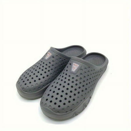 

Women s Solid Color Clogs Beach Shoes Soft Sole Lightweight Out Garden Clogs Closed Toe Non-slip Beach Clogs Gardening Shoes