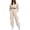 Beige, variant on Women's 2 Piece Tracksuit Set Crewneck Cropped Long Sleeve Top High Waist Cargo Jogger Pants Elastic Waist Side Pockets Relaxed Comfortable Outfit for Workout Casual Daily Wear Pink_#47 M