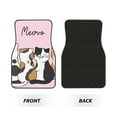 thumbnail image 2 of Vsdgher Cute Cats Car Foot Mat Set of 4 Pieces Universal Floor Liner Car Accessories Fits Most Cars, Trucks, Vans, sedans, SUV, 2 of 7
