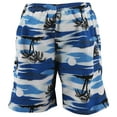 thumbnail image 2 of Men's Board Shorts Sport Beach Swimwear Bathing Suit Slim Fit Trunks (32, #20 Navy Palms), 2 of 3