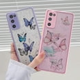 thumbnail image 3 of case for Samsung Galaxy S20 FE Case 5G Cute Glitter Butterfly Full Camera Lens Protection Cases for Women Girls Soft TPU Clear Shockproof Bumper for Samsung S20 FE 6.5 Inch (Pink), 3 of 8