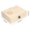 thumbnail image 2 of Boîte de Protection de Pièce Commémorative 30 Compartiments Boîte de Protection de Pièce Multifonctionnelle en Bois pour Chambre Bureau Maison (Couleur Bois Original), 2 of 9