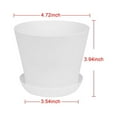 thumbnail image 5 of 4.7*4 in. Plant Pots Large Plastic Plants Nursery Pot/Pots Seedlings Flower Plant Container (16-Pack) White, 5 of 5