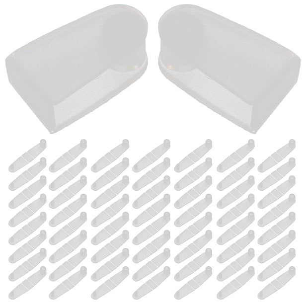 100 clips de plástico para llavero, clips plegables de plástico, clips de plástico plegables