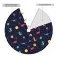 thumbnail image 2 of Sikiie Space Dinosaur 30-48 inches {designName} Print Christmas Tree Skirt Snowman Xmas Tree Skirt with Edge Christmas Decorations for Holiday Party48", 2 of 7