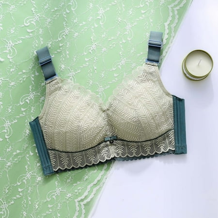 YEJIMAN Underwear for Women Push up Adjustable Bra Tube Top Anti Sagging Breast Plus Size No Wire Full Cup Lift Underwear Bro  Green Cotton Underwear For Women  Polyester Women Underwear Cotton