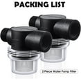 thumbnail image 4 of 2 PCS Water Pump Strainer Filter, RV Replacement 1/2 Twist On Pipe Strainer Compatible with WFCO or Shurflo Pumps, 50 Mesh Stainless Steel Filter Screen Compatible with WFCO or Shurflo Pumps, 4 of 7