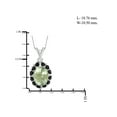thumbnail image 2 of JewelersClub 2.00 Carat T.G.W. Green Amethyst And Black Diamond Accent Sterling Silver Pendant, 18", 2 of 4
