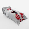 thumbnail image 2 of Ambesonne Pug Bedding Set 3 Pcs, Dog Going to the Movies, Twin XL, Cream Red Black, 2 of 2
