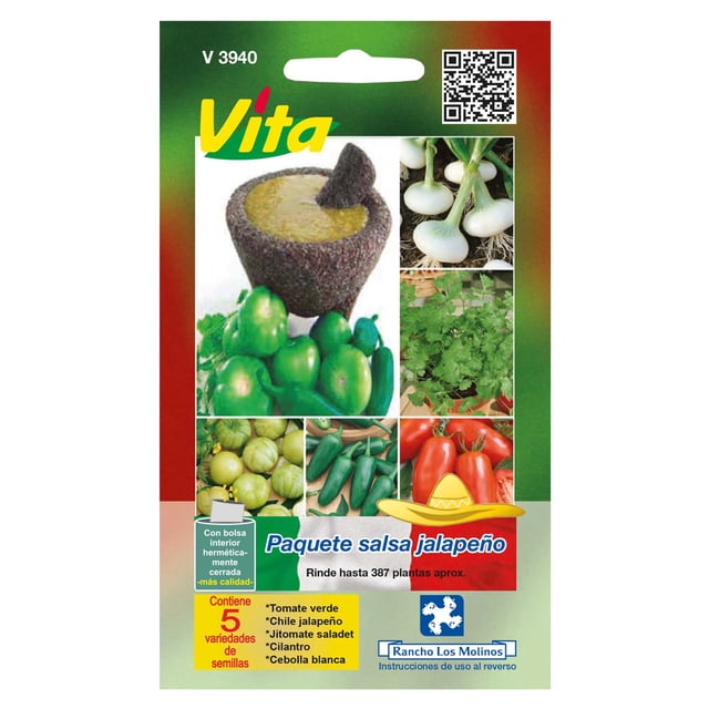 Semillas Paquete Salsa Jalapeño 5 Variedades Vita