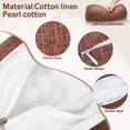 thumbnail image 3 of HONMEET Ergonomic Cotton Linen Lumbar Support Pillow for Yoga, Meditation, Back and Posture, 3 of 6