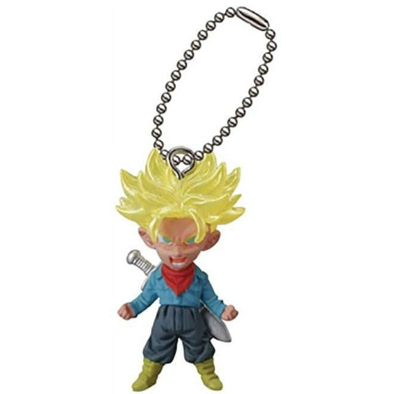 Dragon Ball UDM Mini Mascot Collection Super Saiyan Future Trunks Keychain (No Packaging)