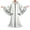 B_ White Capes & Cloaks, variant on UTSJKR Mens Full‑Length Hooded Robe Cloak with Wide Bell Sleeves and Front Zipper for Wizard Sorcerer Halloween Party Stage Cosplay Outfit Wine XXL