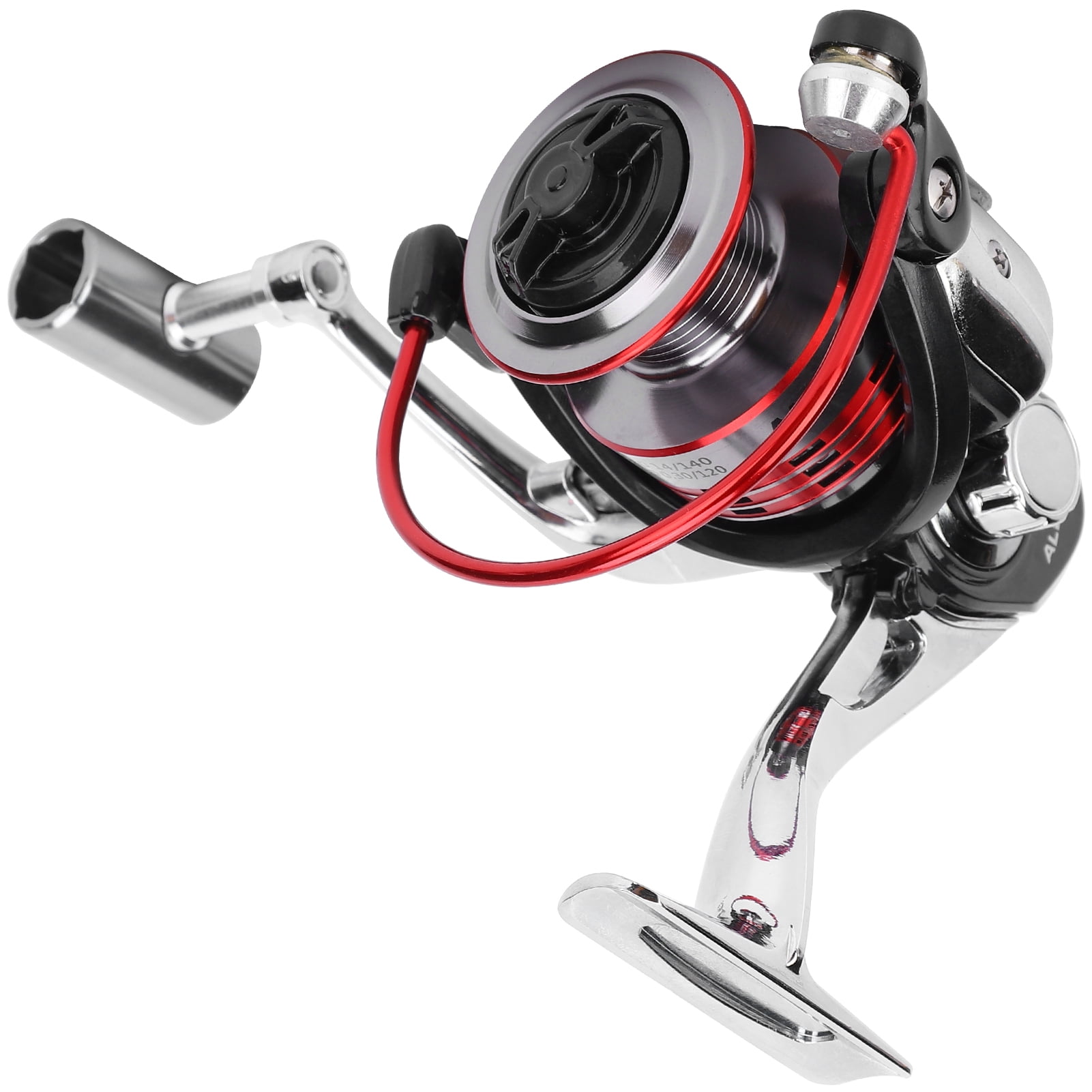 Durable Metal Spinning Fishing Reel 13+1BB 5.0:1 Gear Ratio Foldable Rocker Arm Wheel for Saltwater Freshwater Angling – High Performance (2000 Series 4.72 inches / 12.0 cm Length)