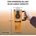 thumbnail image 7 of 40 Oz Guitar Tumbler with Handle and Straw Music Guitar Coffee Travel Mug Cup, Unique Music Guitar Gifts for Men Guitar Players Teens Women, Christmas Birthday Gifts for Music Lovers, Friends, 7 of 7