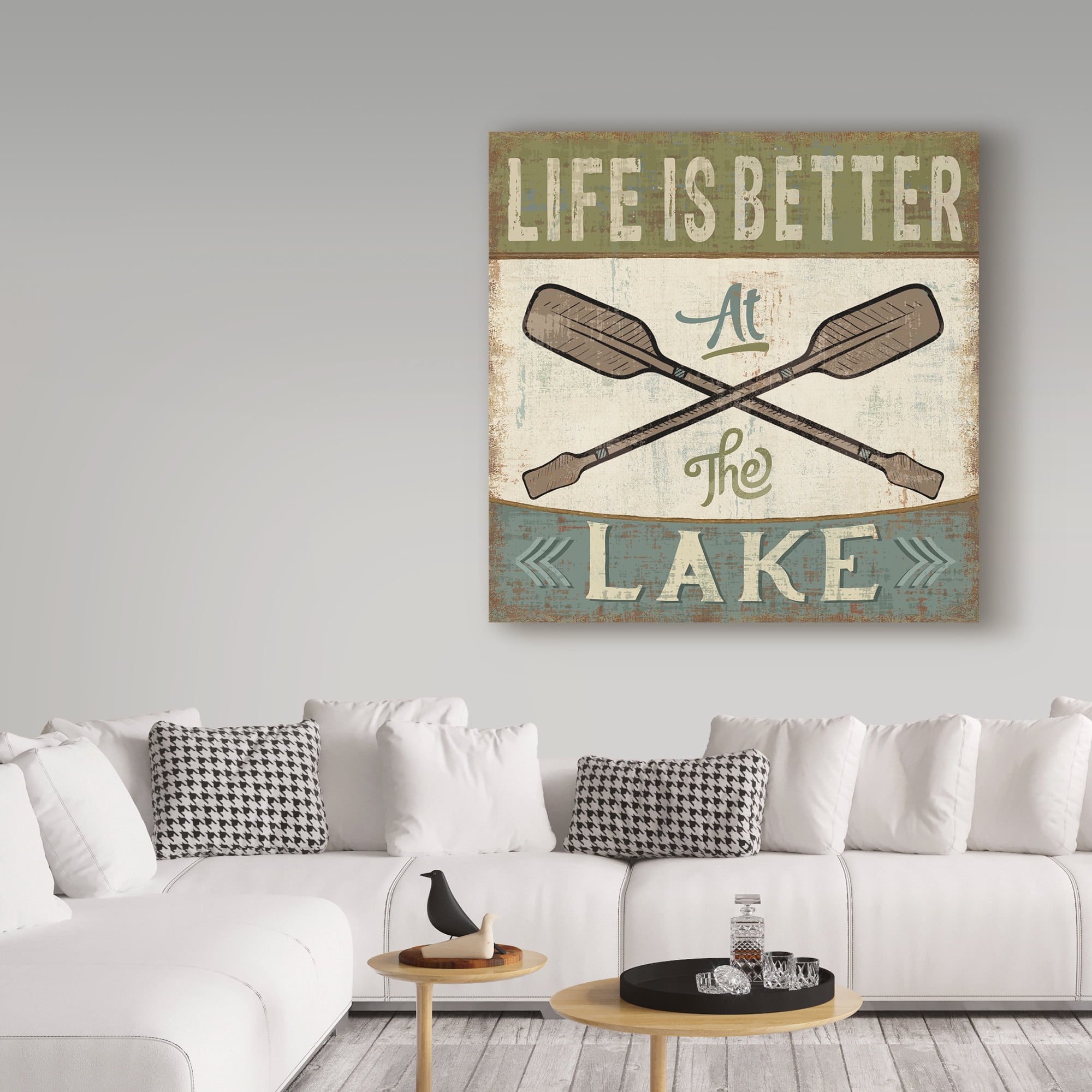 Trademark Fine Art 'By the Lake I Better at the Lake' Canvas Art by Pela Studio