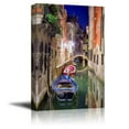 thumbnail image 1 of Canvas Prints Wall Art - Beautiful Scenery/Landscape Venice at Night | Modern Wall Decor/Home Decoration Stretched Gallery Canvas Wrap Giclee Print & Ready to Hang - 16" x 24", 1 of 3