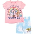 thumbnail image 2 of Disney Moana Winnie the Pooh Lion King Pixar Toy Story Woody Buzz Lightyear Jessie T-Shirt and Bike Shorts Outfit Set Infant to Big Kid, 2 of 5